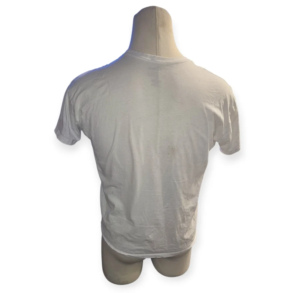 Rolling Stones White Graphic T-Shirt Distressed And Well Loved.. Kinda Grunge. - Picture 4 of 5